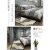 北欧カピル寝室のリームって可愛い部屋の寝室の喫茶店の長方形の浅い灰色の洋風の白鹿の160*230 cm