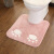 浴室玄関マット耐洗綿100%子供猫爪風呂マット型便器マット猫爪-空色50*80 cm長方形
